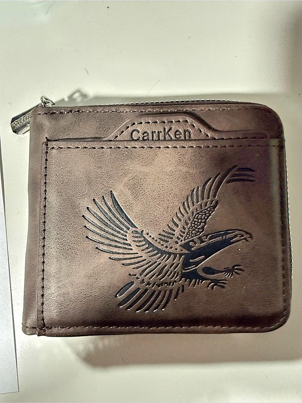 Catiken Zip-Around Wallet in Brown Like New